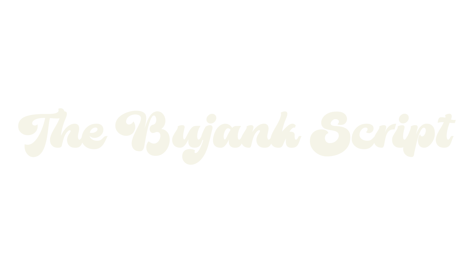 The Bujank Script, retro font preview