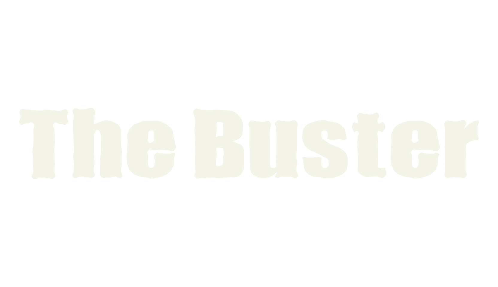 The Buster, album cover font preview