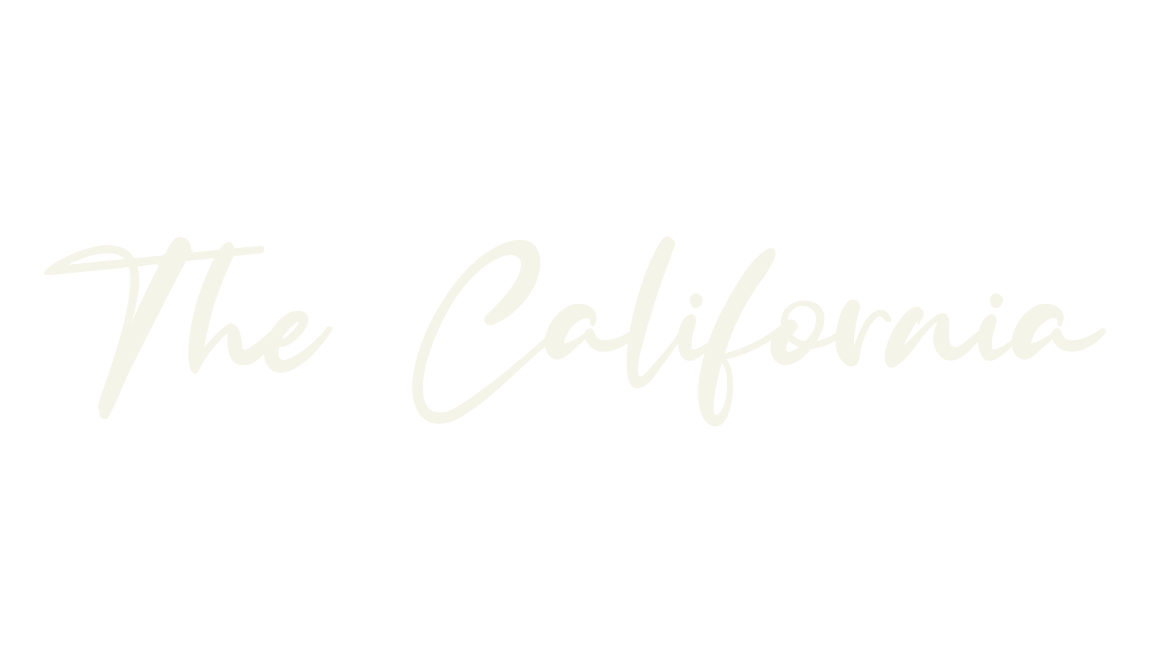 The California, fashion script font preview