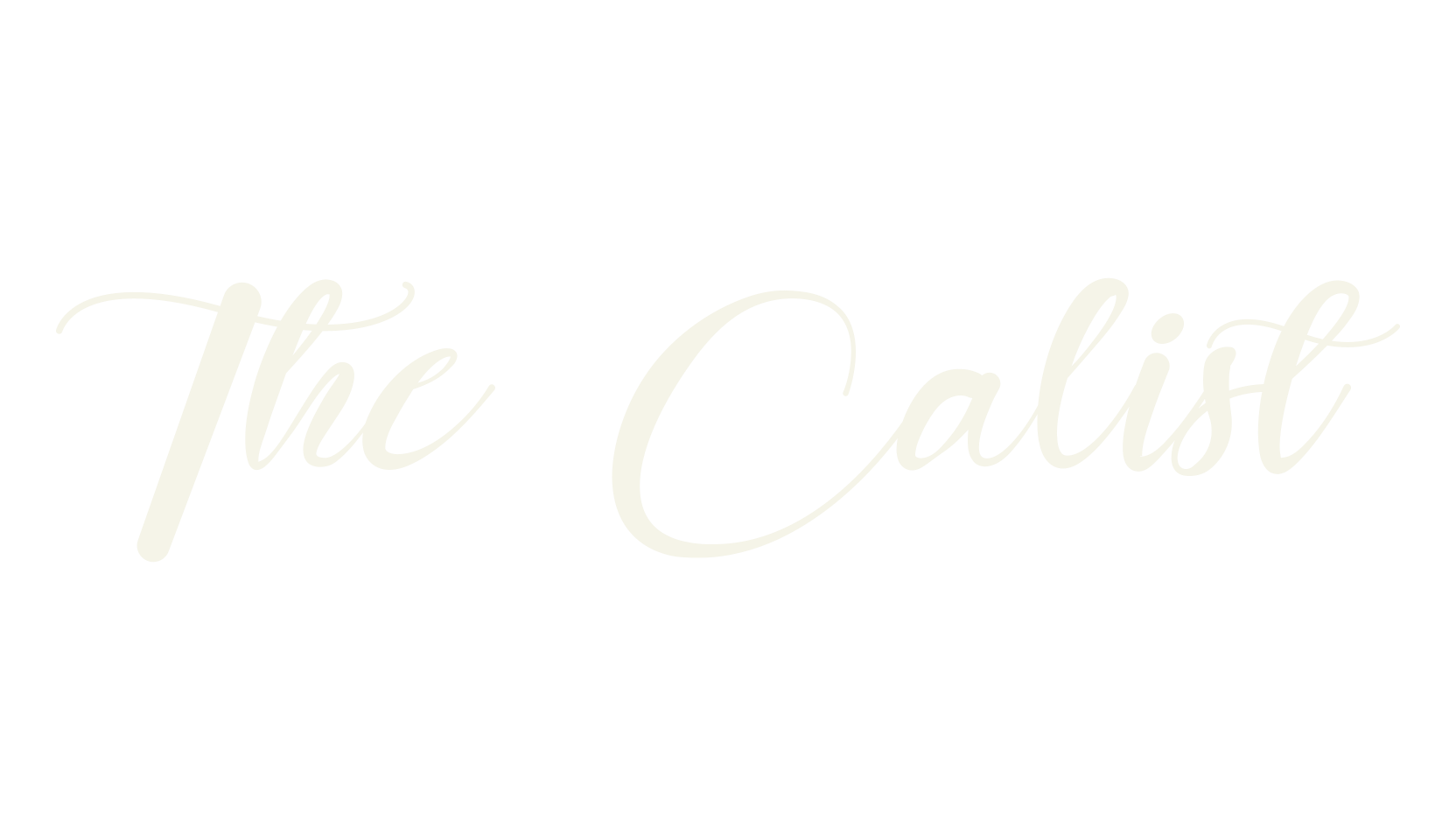 The Calist, calligraphy font preview