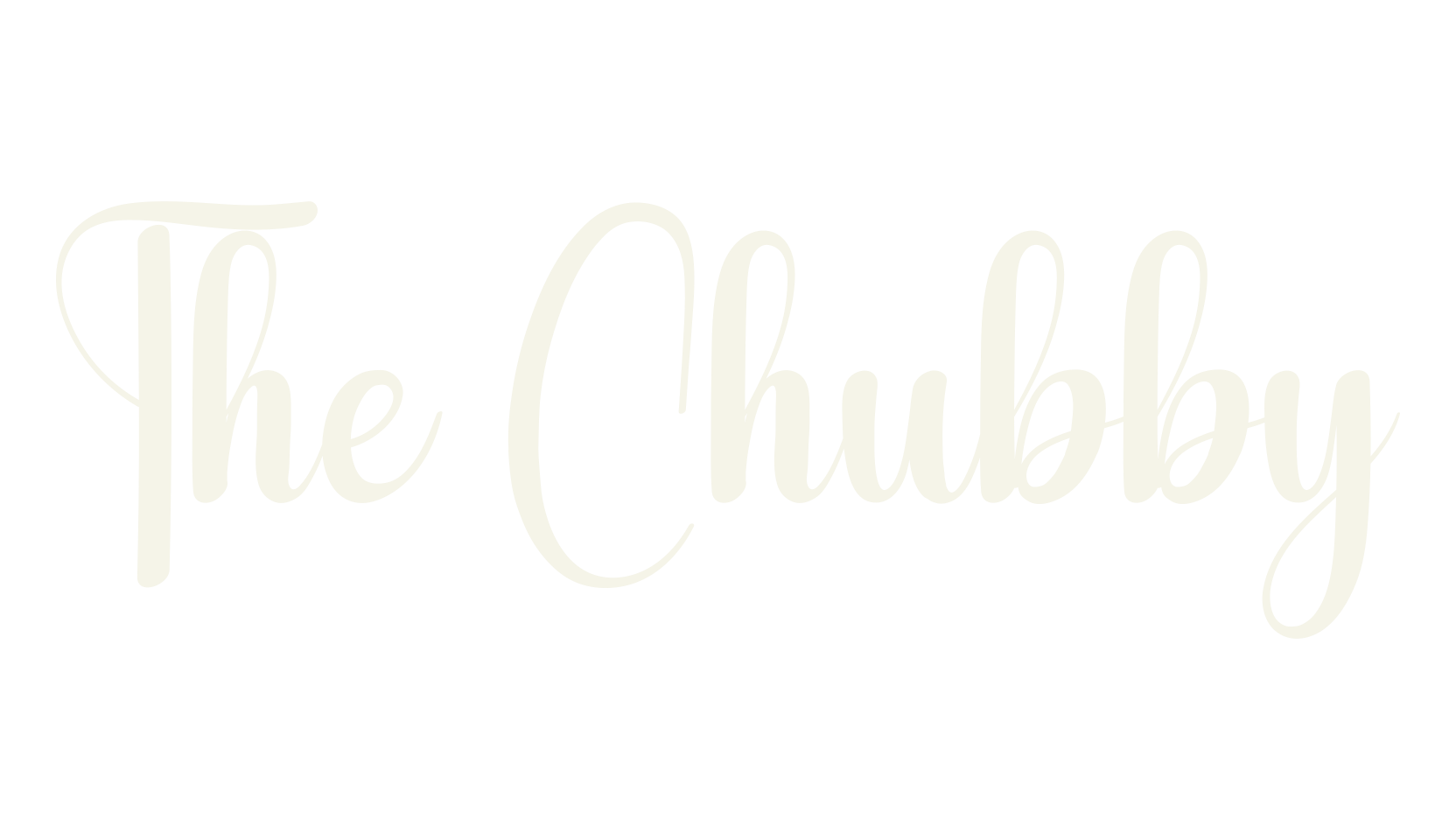 The Chubby, calligraphy font preview