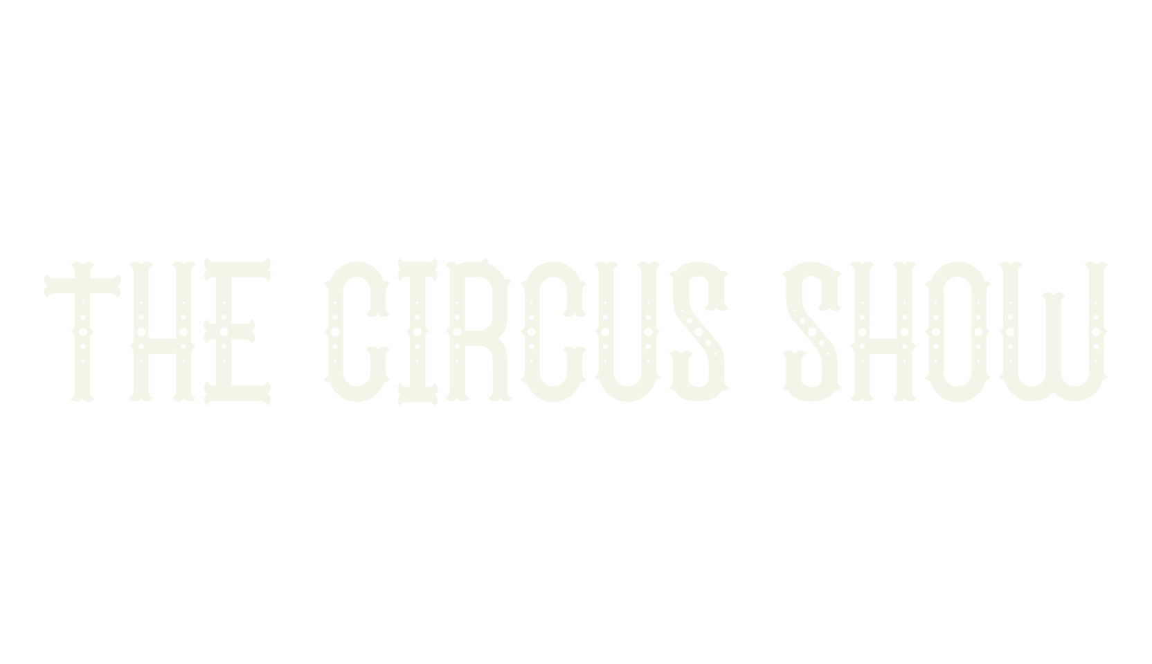 The Circus Show, fashion sign font preview