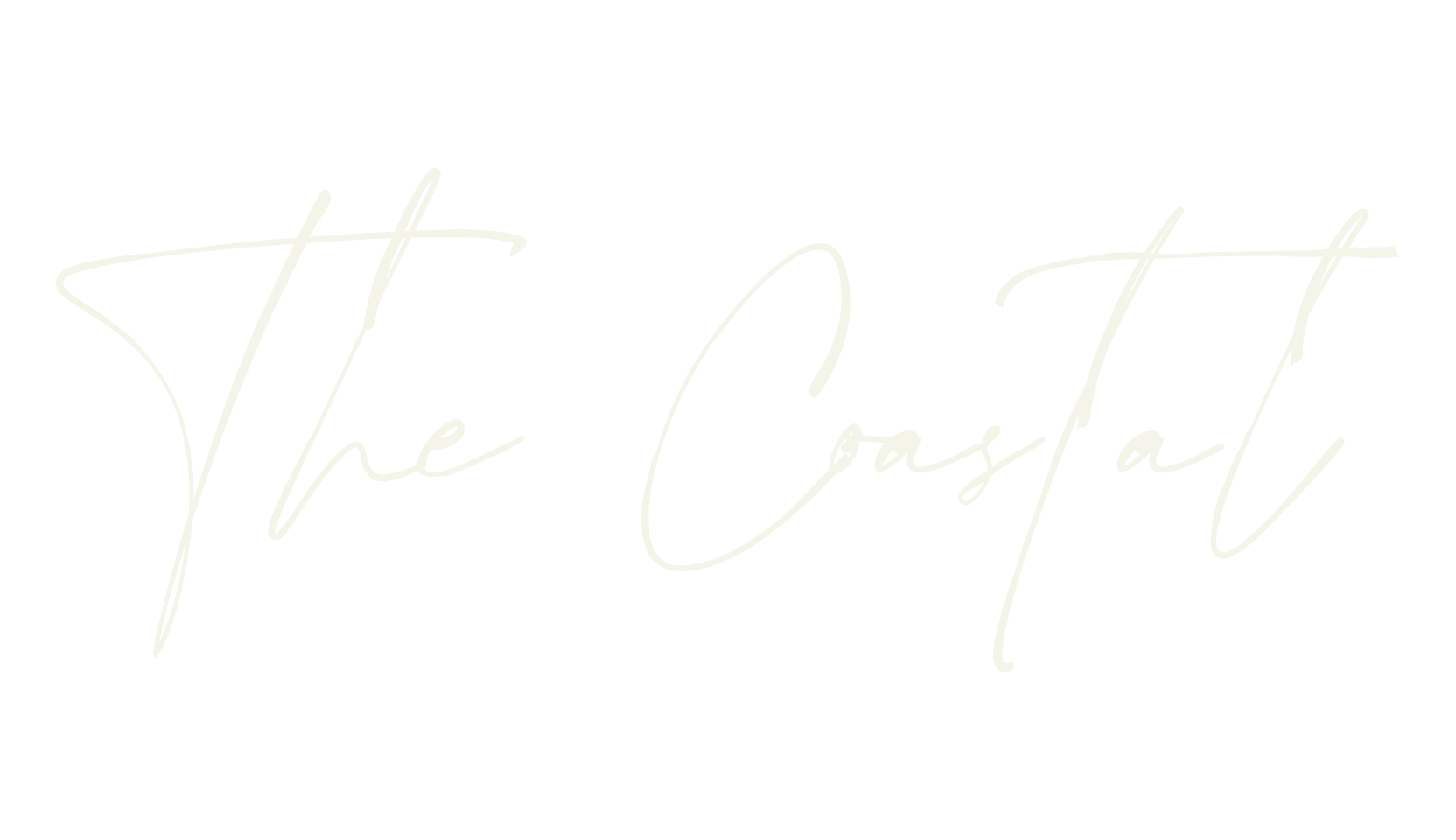 The Coastal, cursive font preview