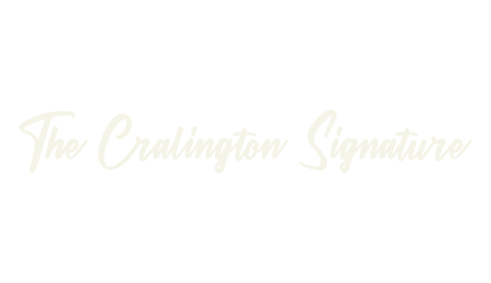 The Cralington Signature, signature font preview