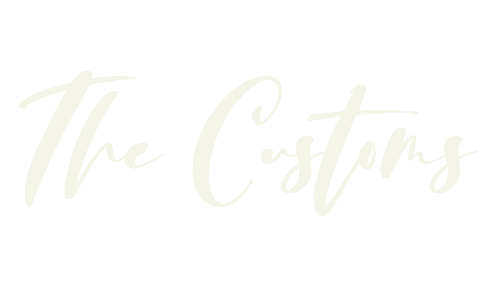 The Customs, signature font preview