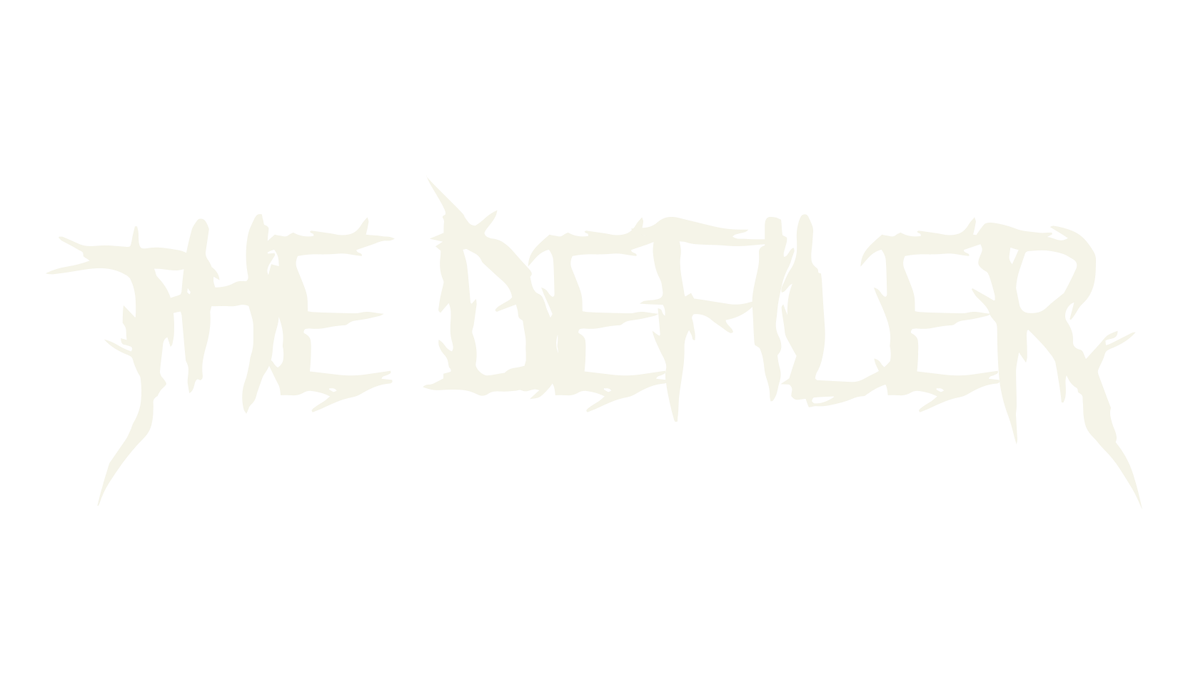 The Defiler, fashion script font preview