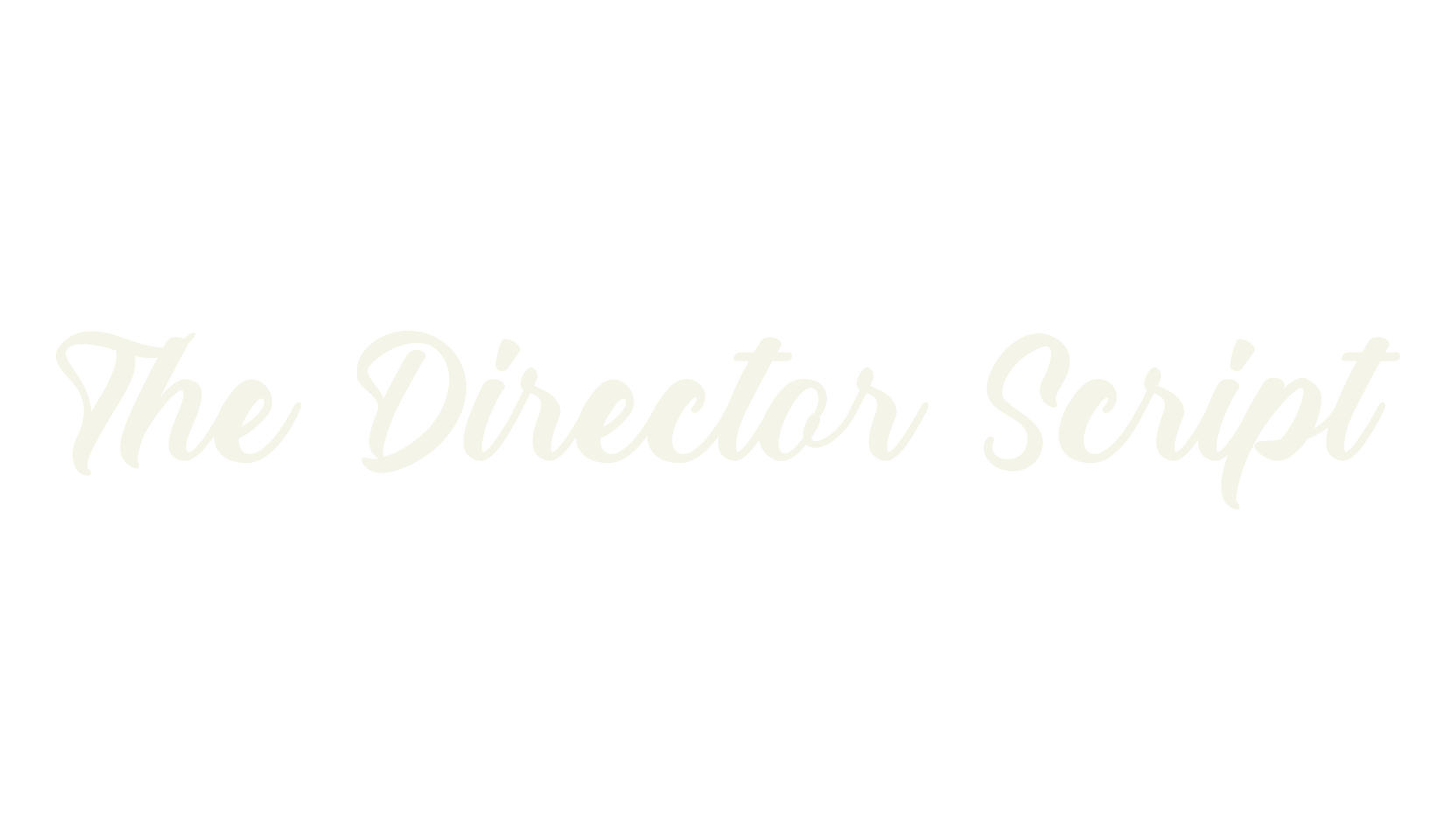 The Director Script, retro font preview