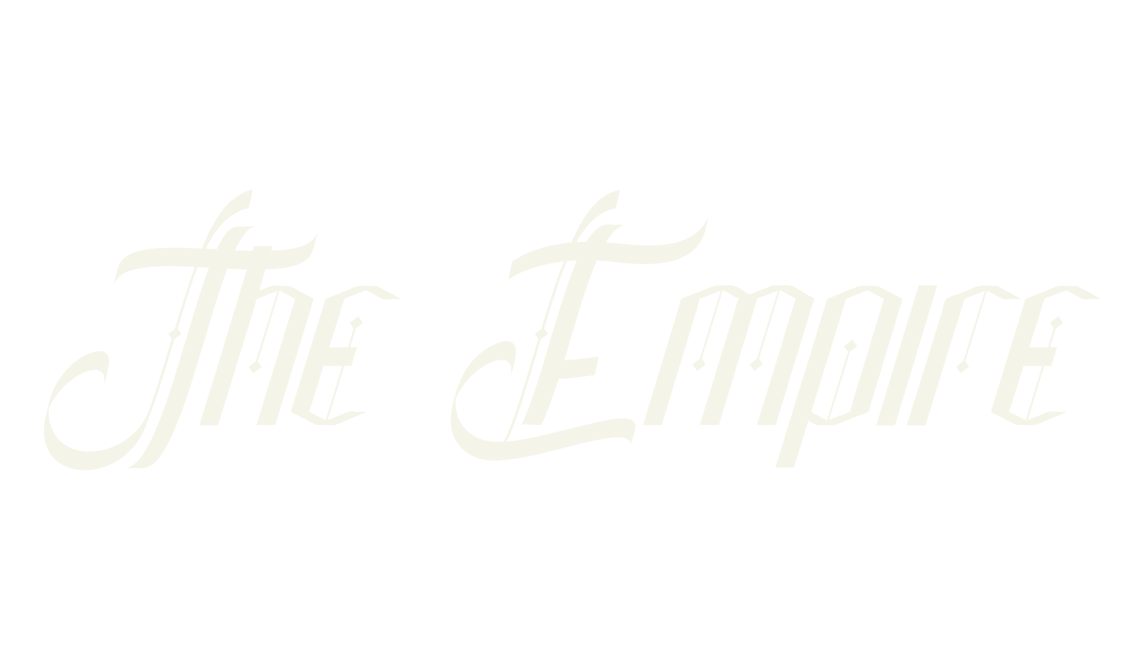 The Empire, futuristic font preview