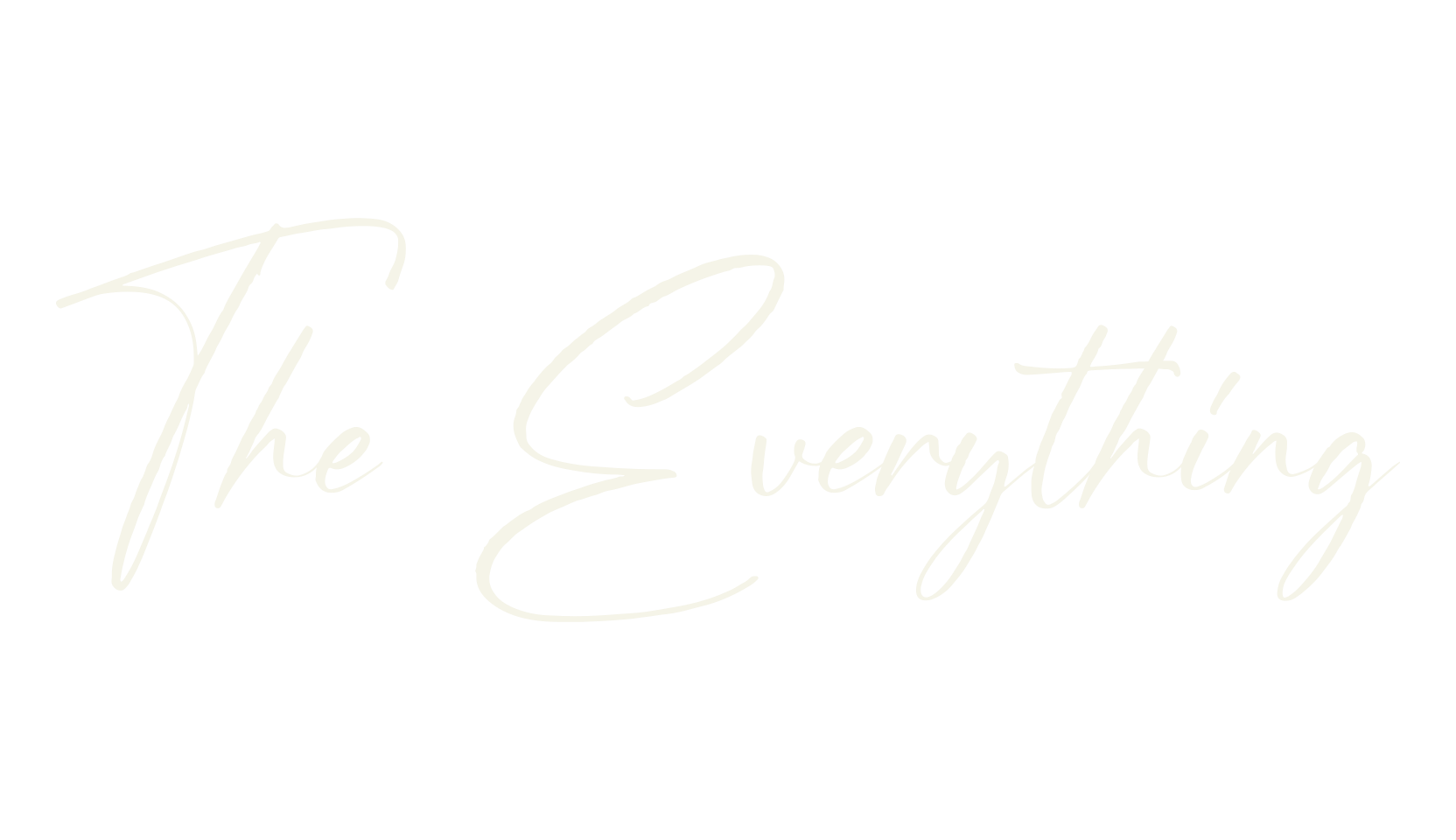 The Everything, script font preview