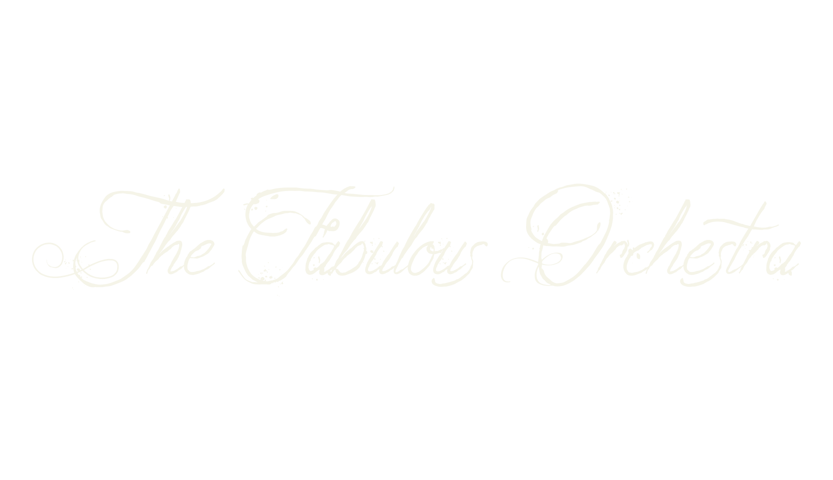 The Fabulous Orchestra, calligraphy font preview