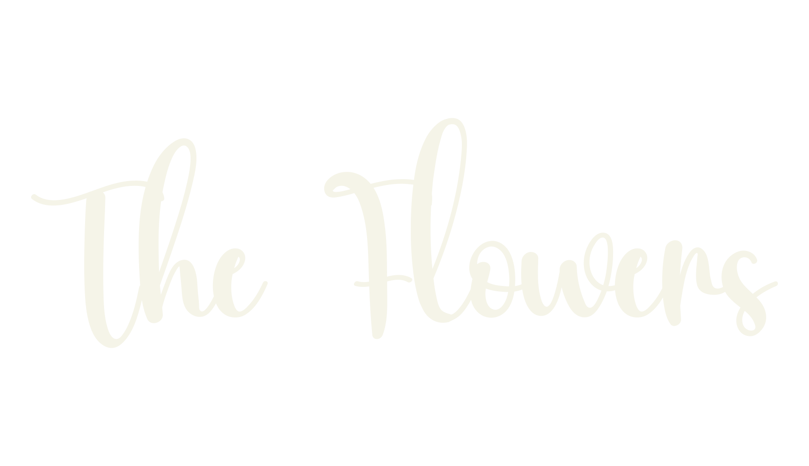 The Flowers, calligraphy font preview