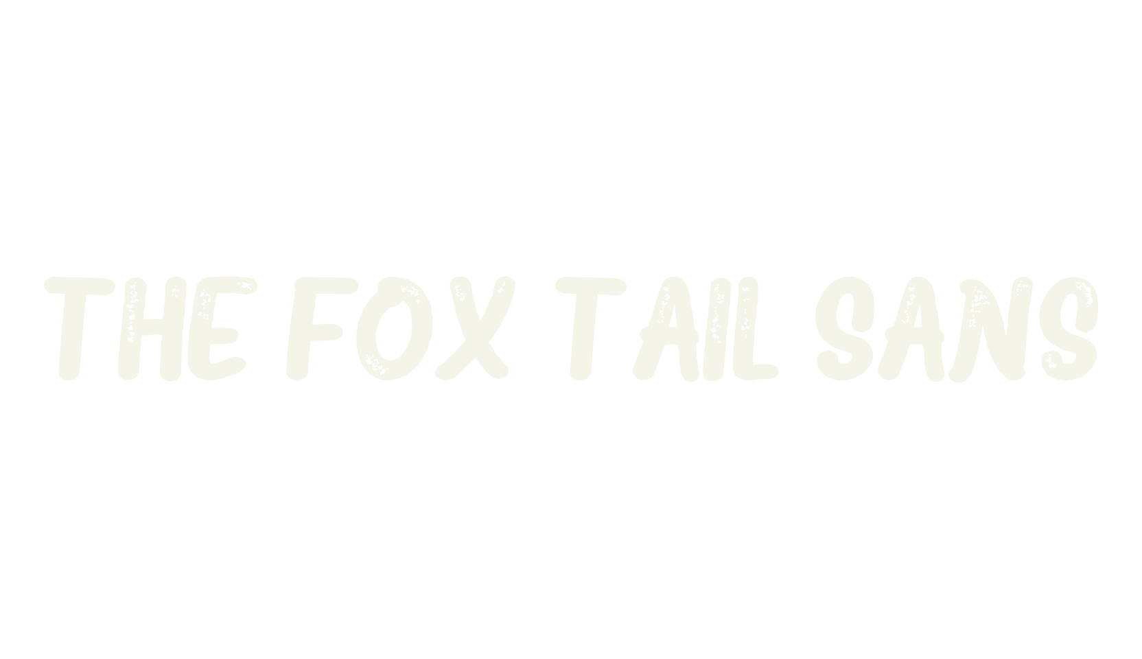 The Fox Tail Sans, handwritten font preview