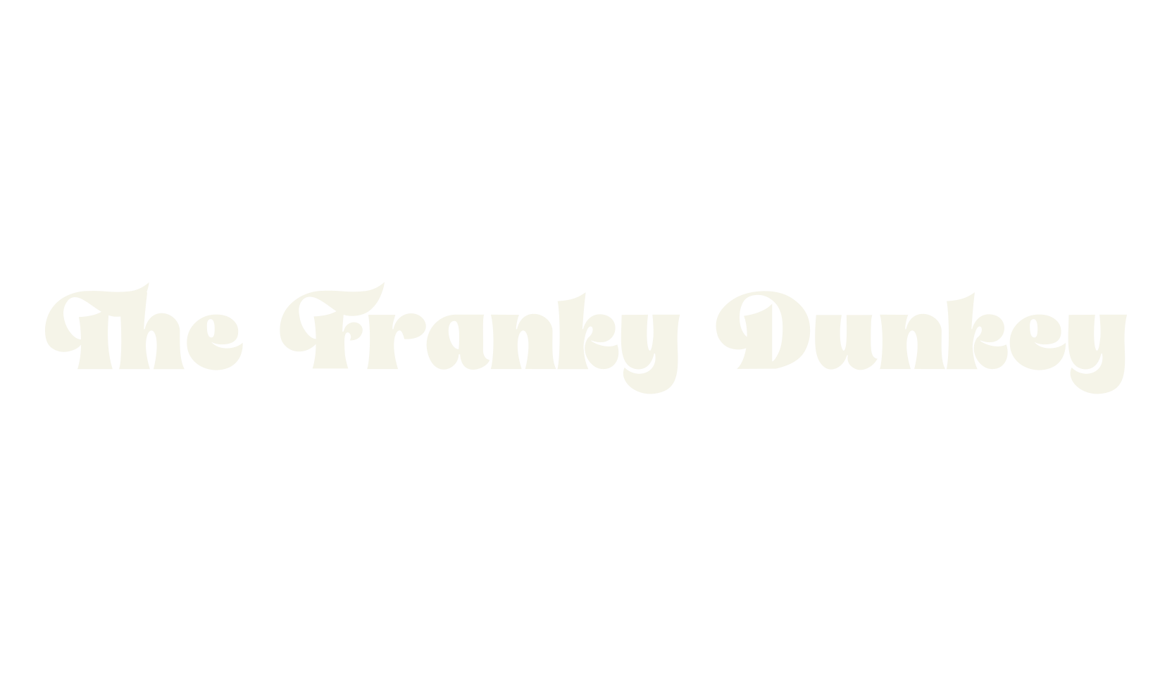 The Franky Dunkey, bold font preview