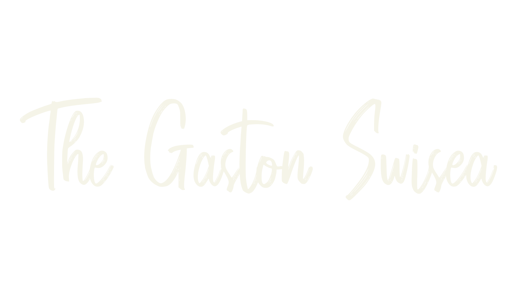 The Gaston Swisea, script font preview