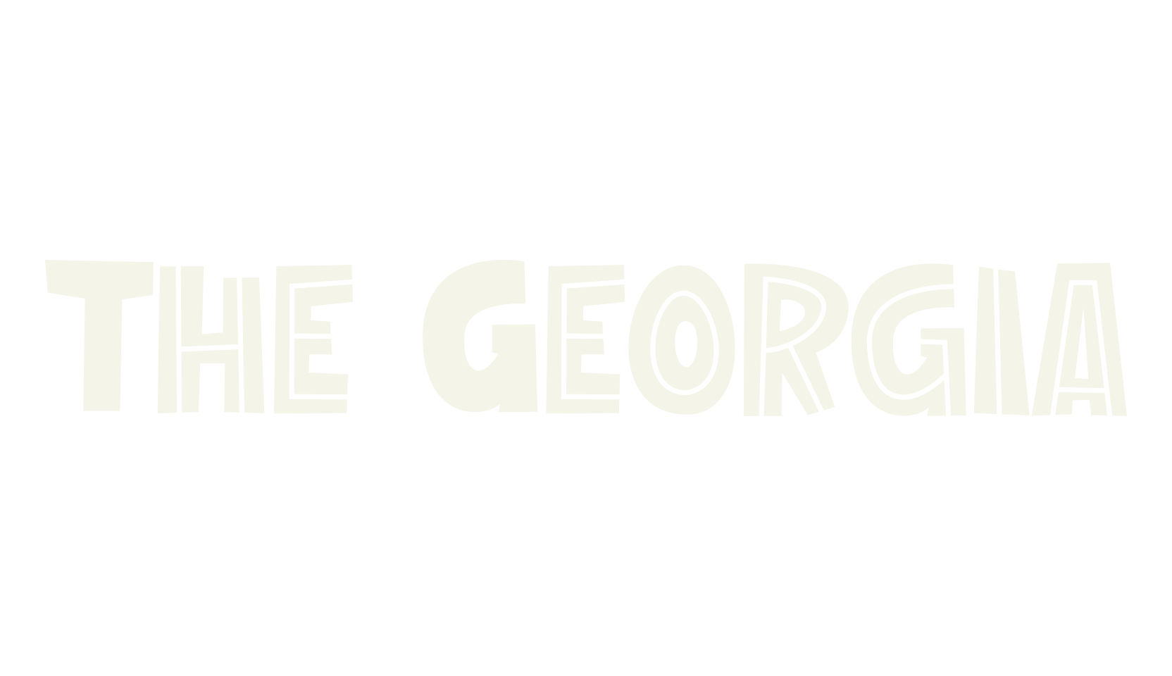 The Georgia, bold font preview
