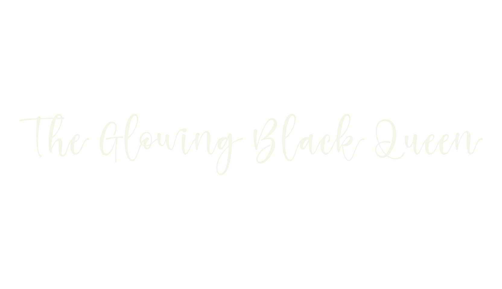The Glowing Black Queen, lettering font preview