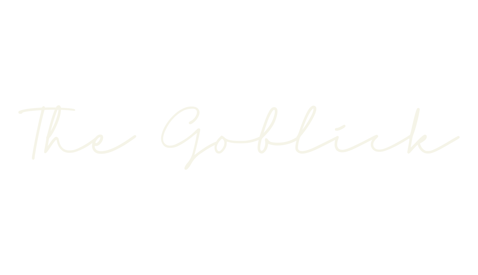 The Goblick, fancy font preview
