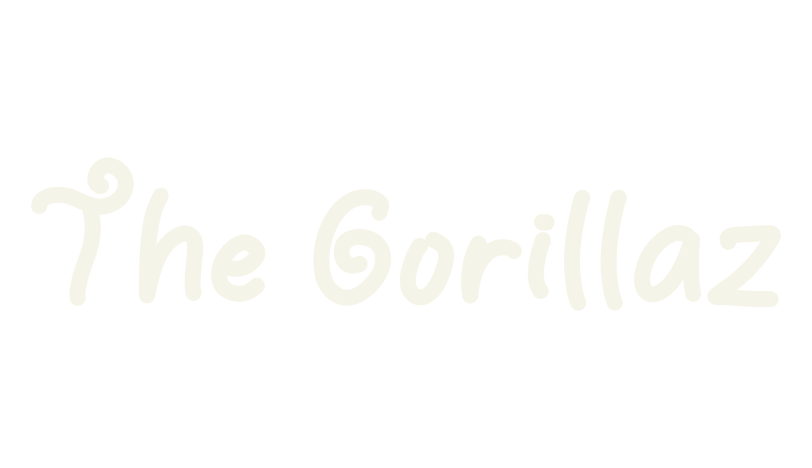 The Gorillaz, logo font preview