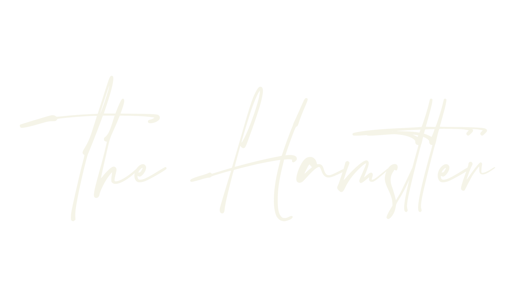 The Hamstter, calligraphy font preview