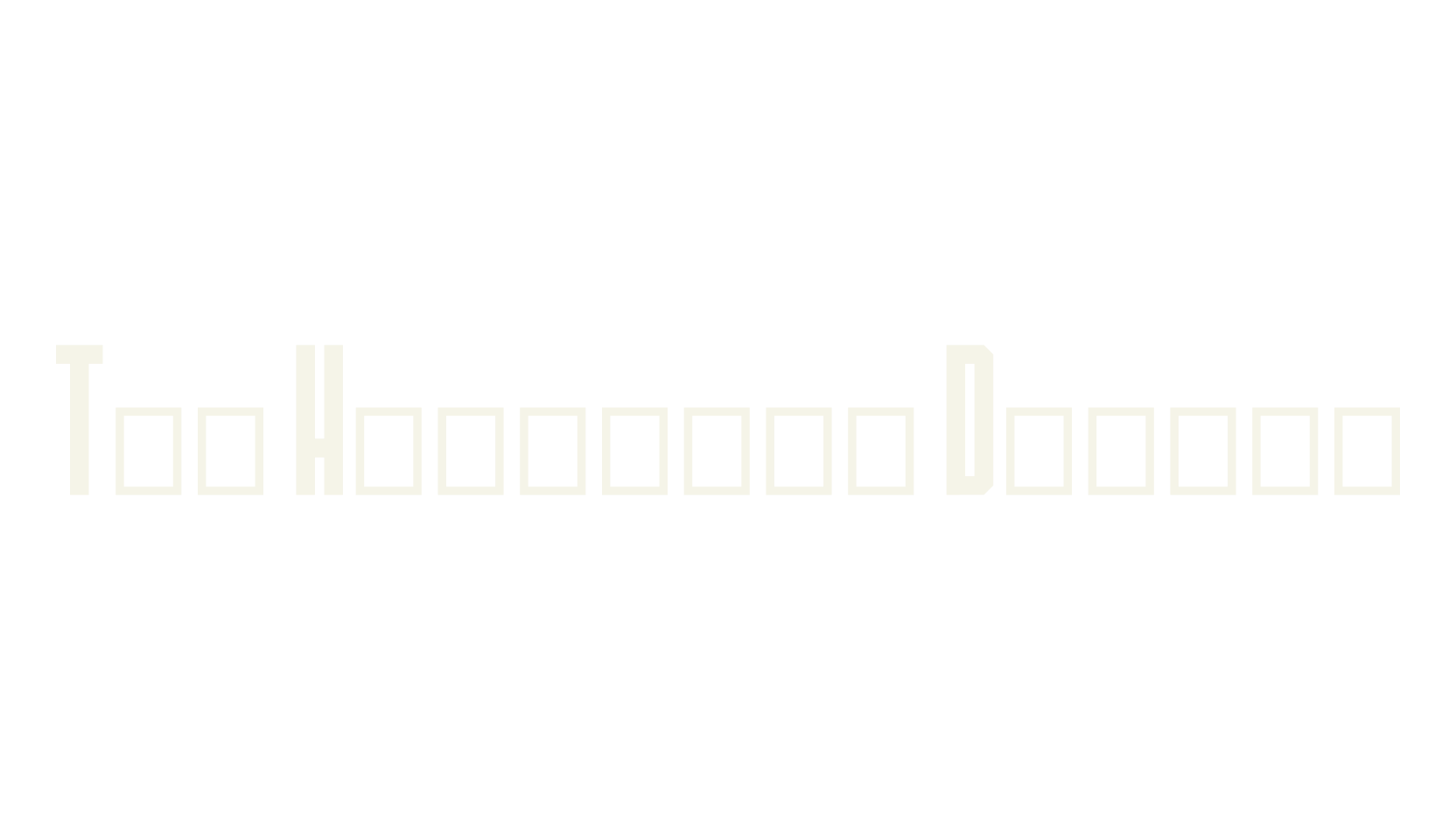 The Hangover Decade, bold font preview