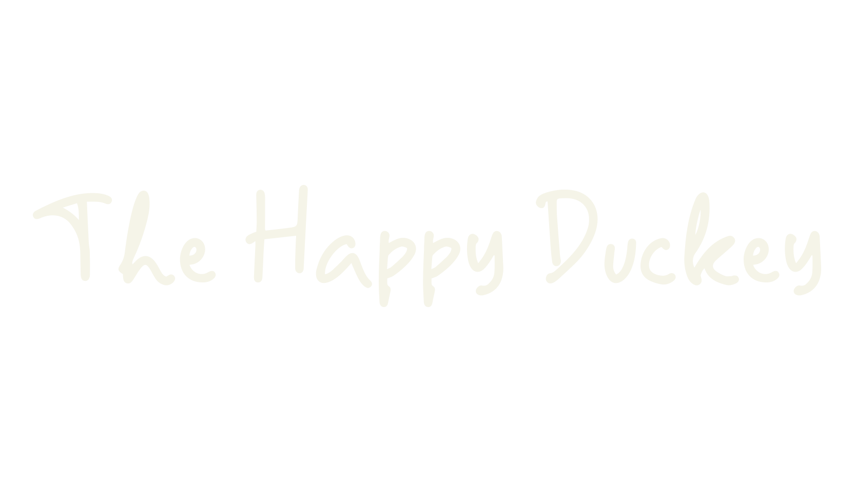 The Happy Duckey, fashion script font preview