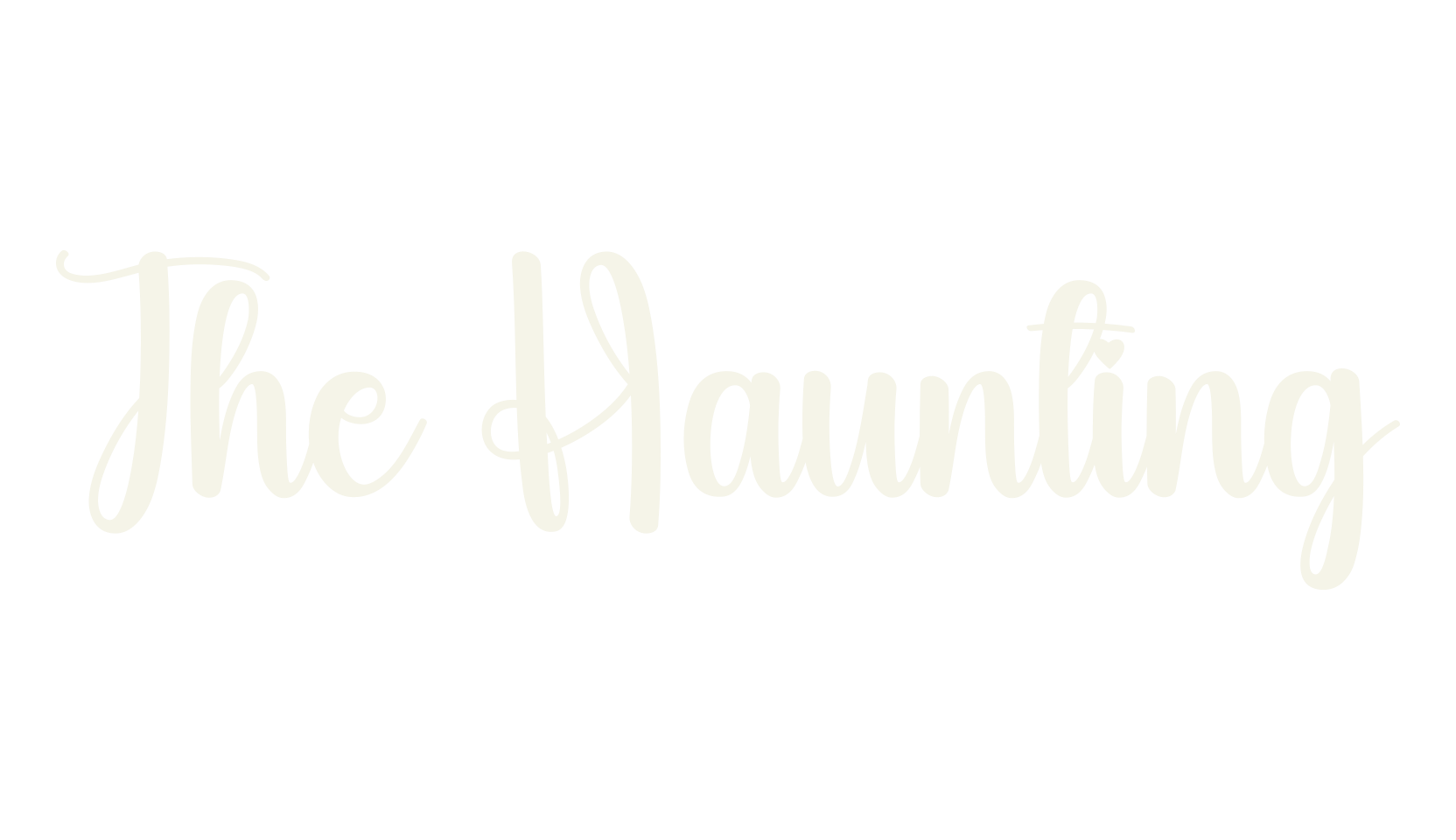 The Haunting, calligraphy font preview