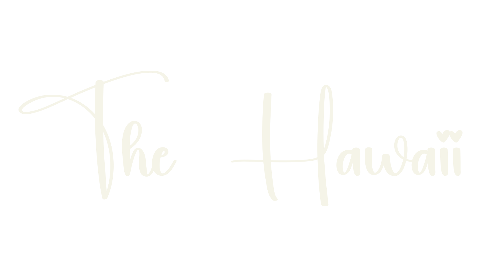 The Hawaii, fashion script font preview