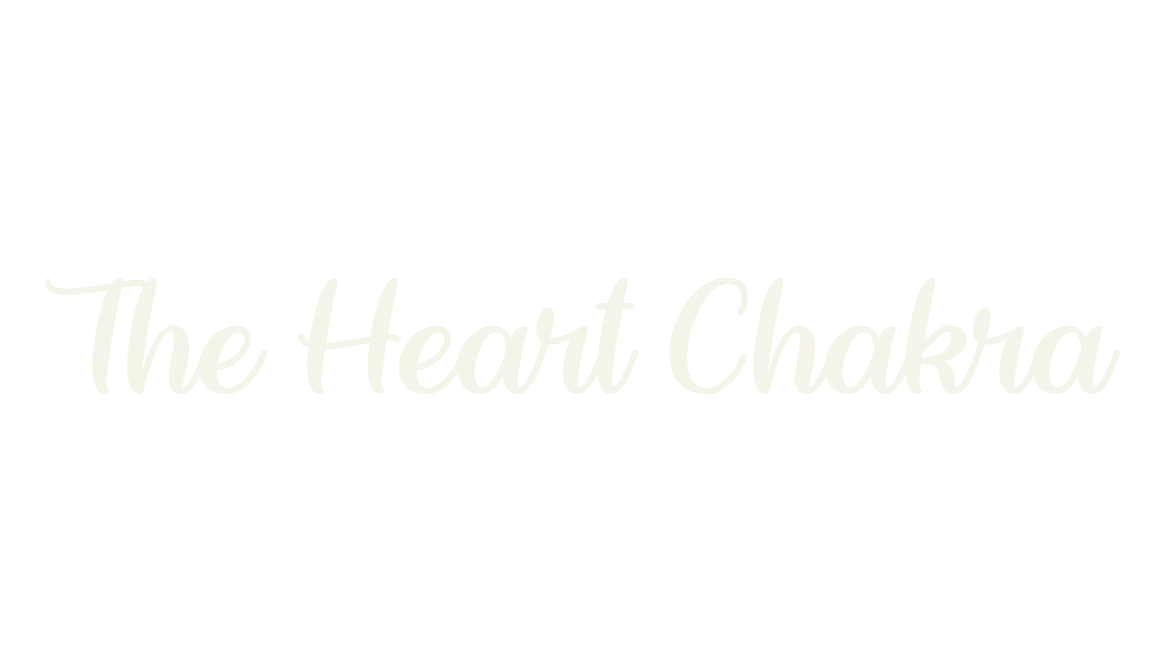 The Heart Chakra, fashion script font preview