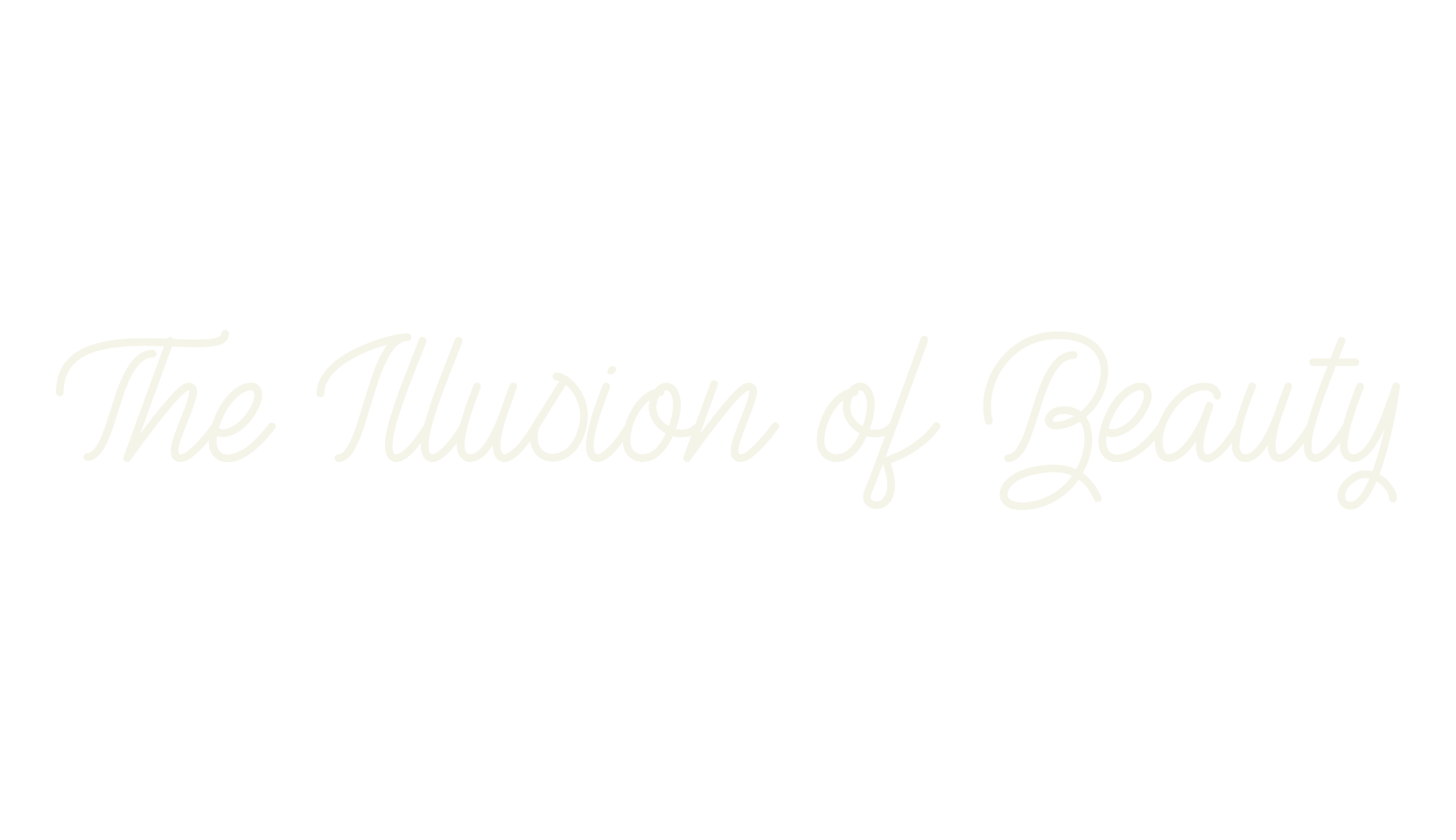 The Illusion of Beauty, fashion script font preview