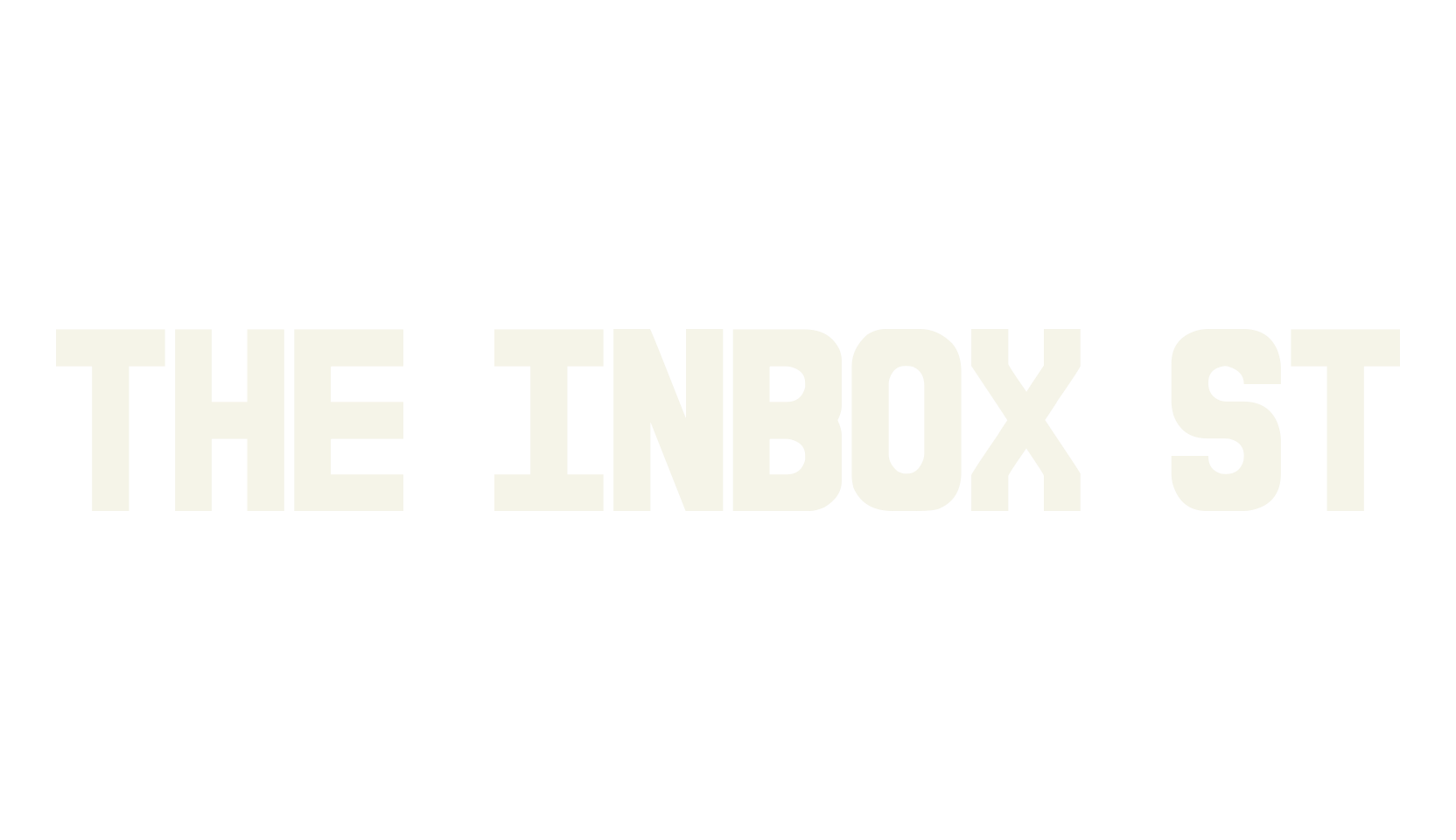 The Inbox St, simple font preview
