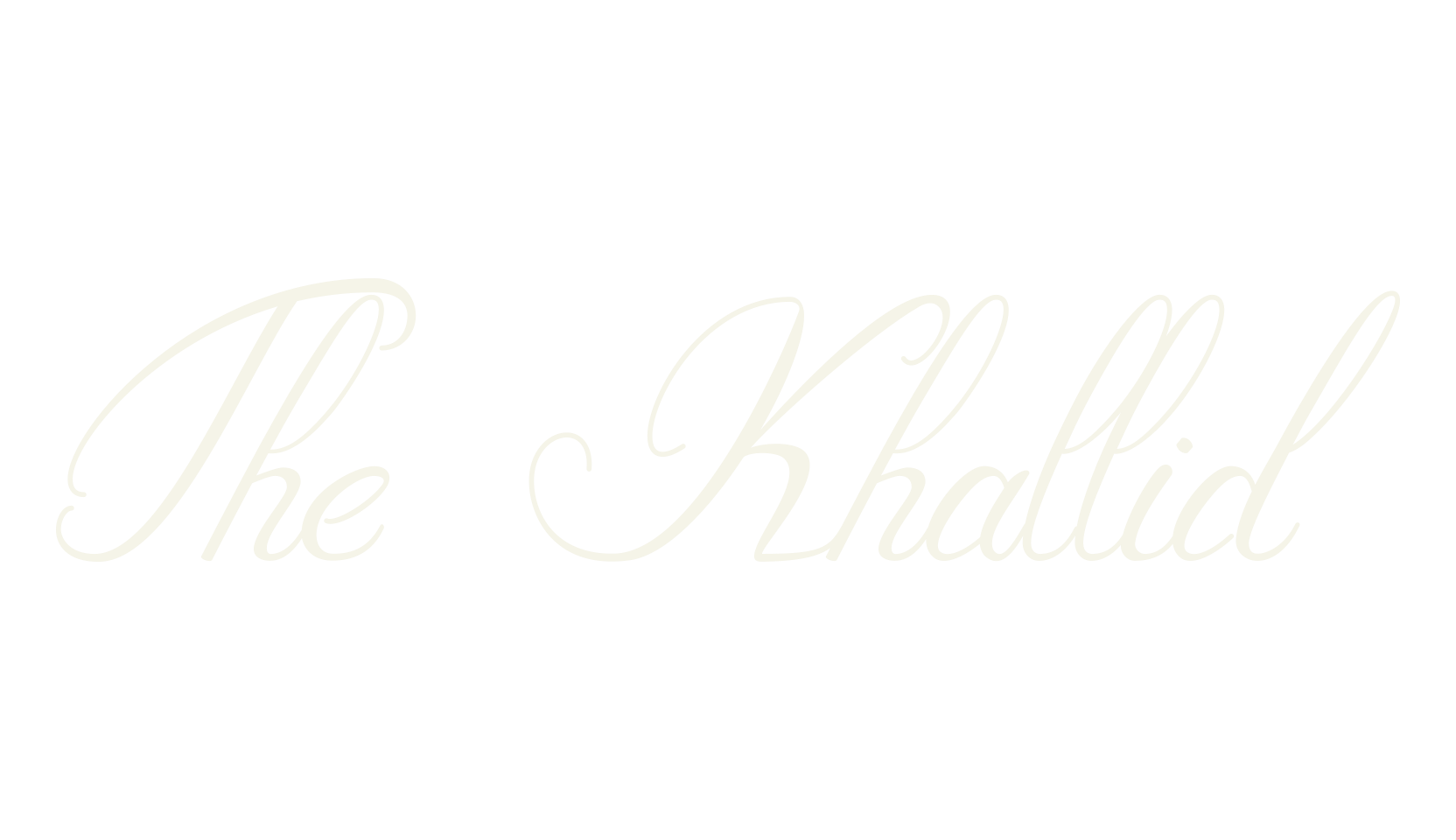 The_Khallid, cursive font preview