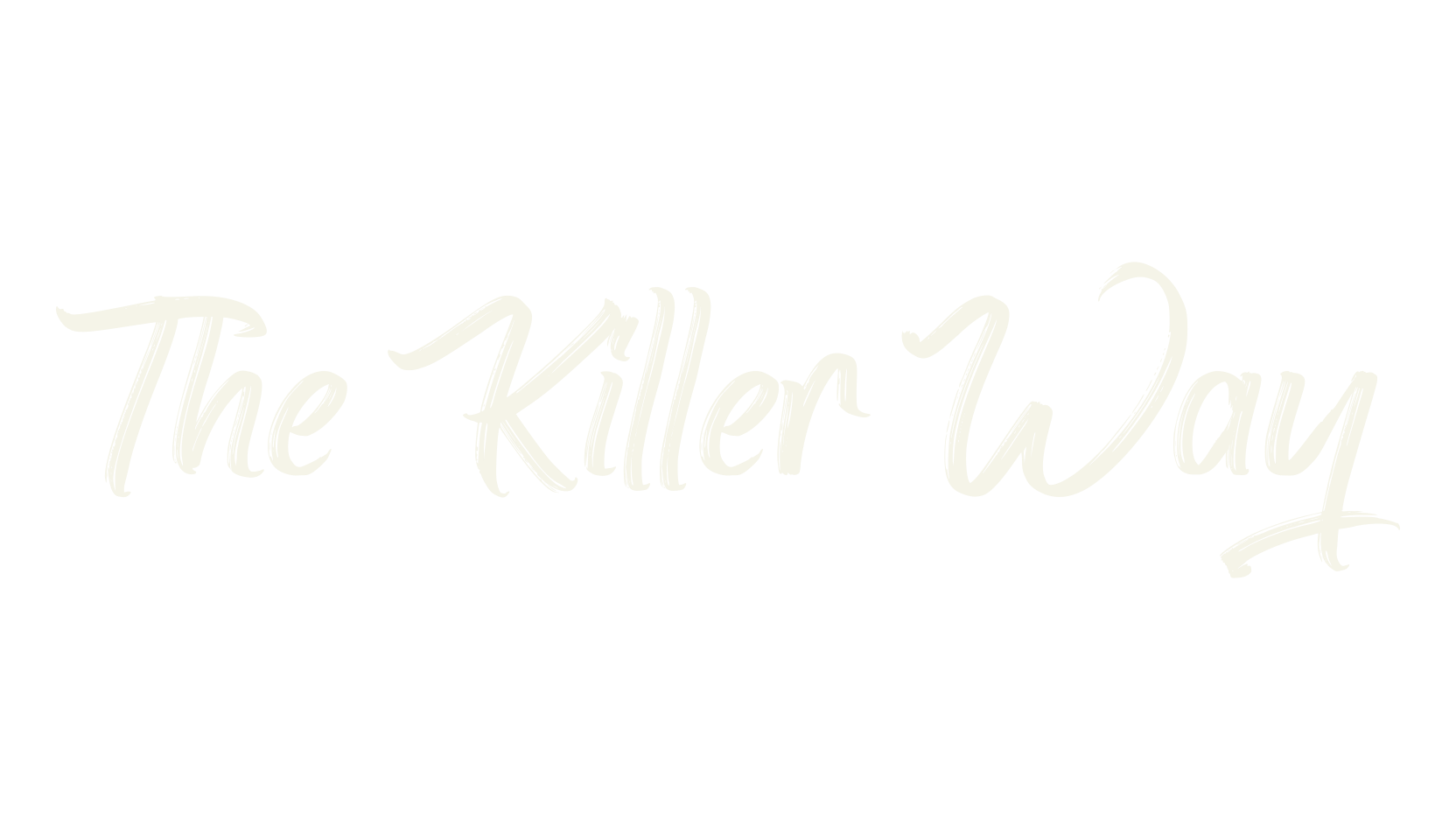 The Killer Way, lettering font preview