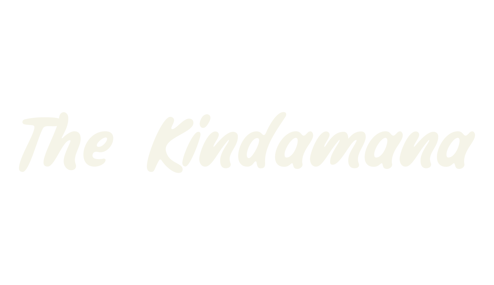 The Kindamana, cursive font preview