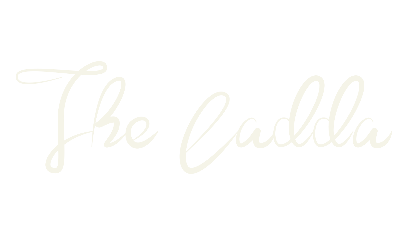 The Ladda, cursive font preview