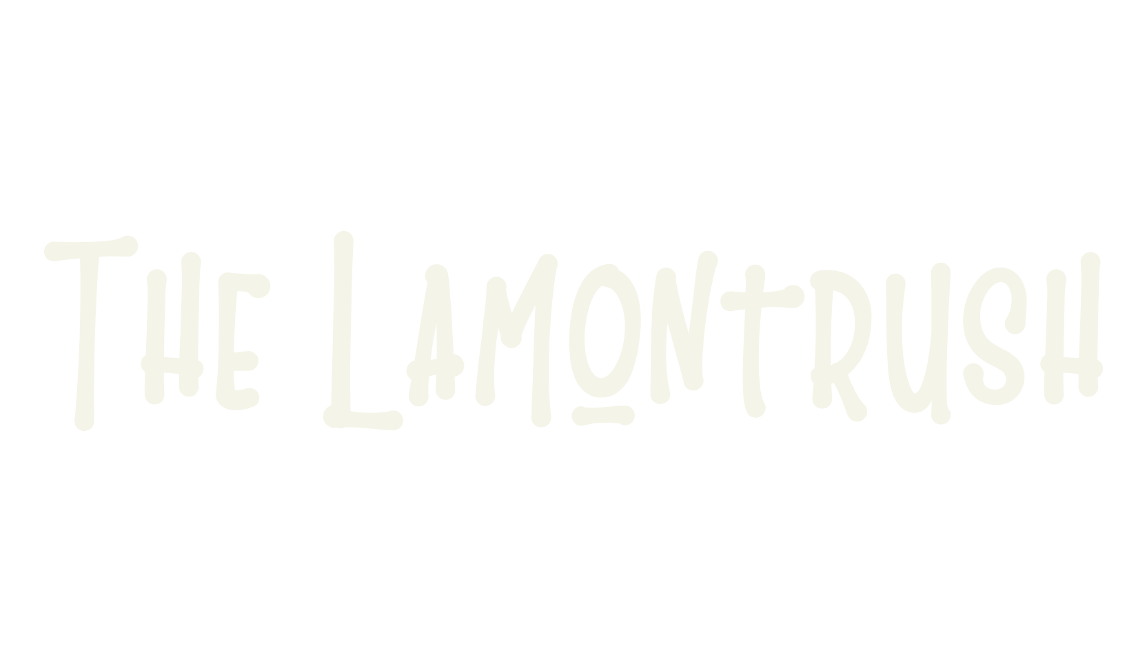 The Lamontrush, psychedelic font preview