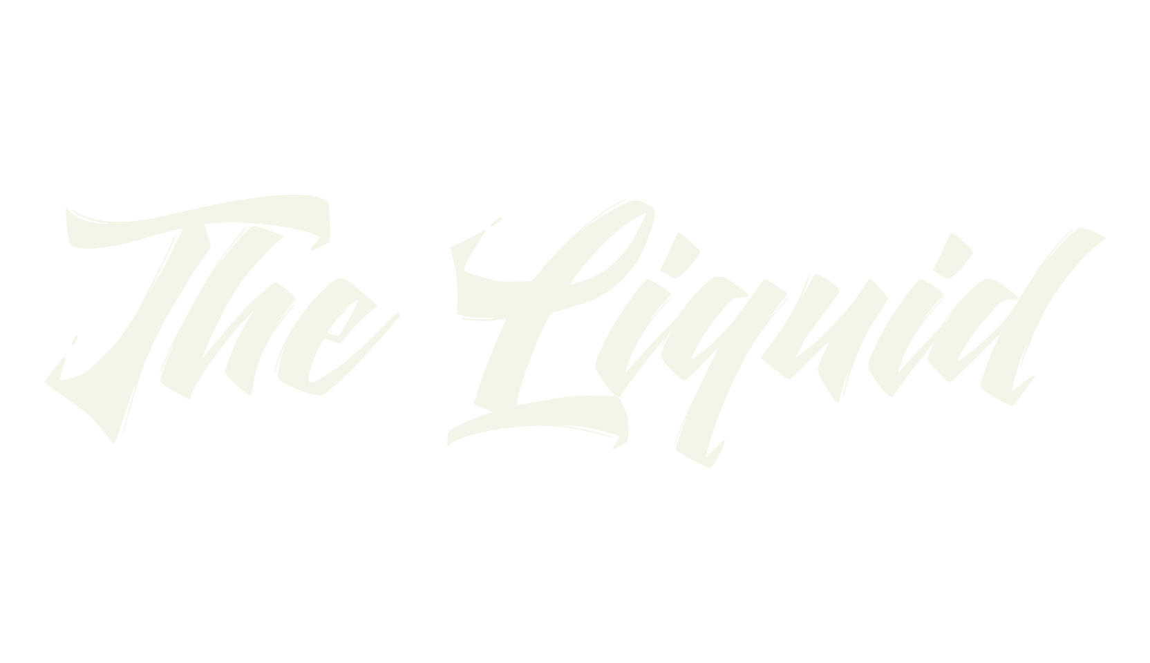 The Liquid, handwriting font preview
