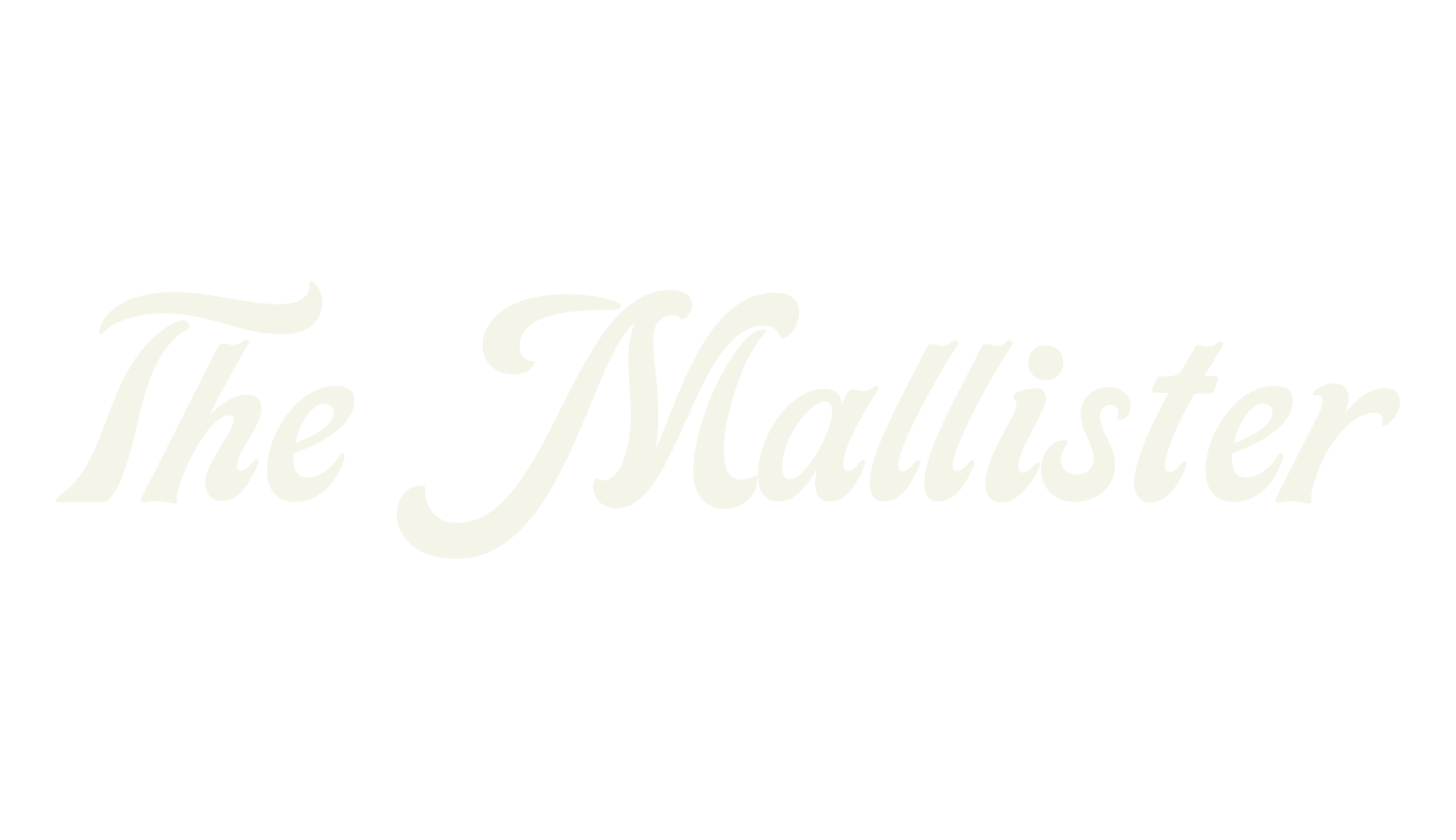 The Mallister, fashion script font preview