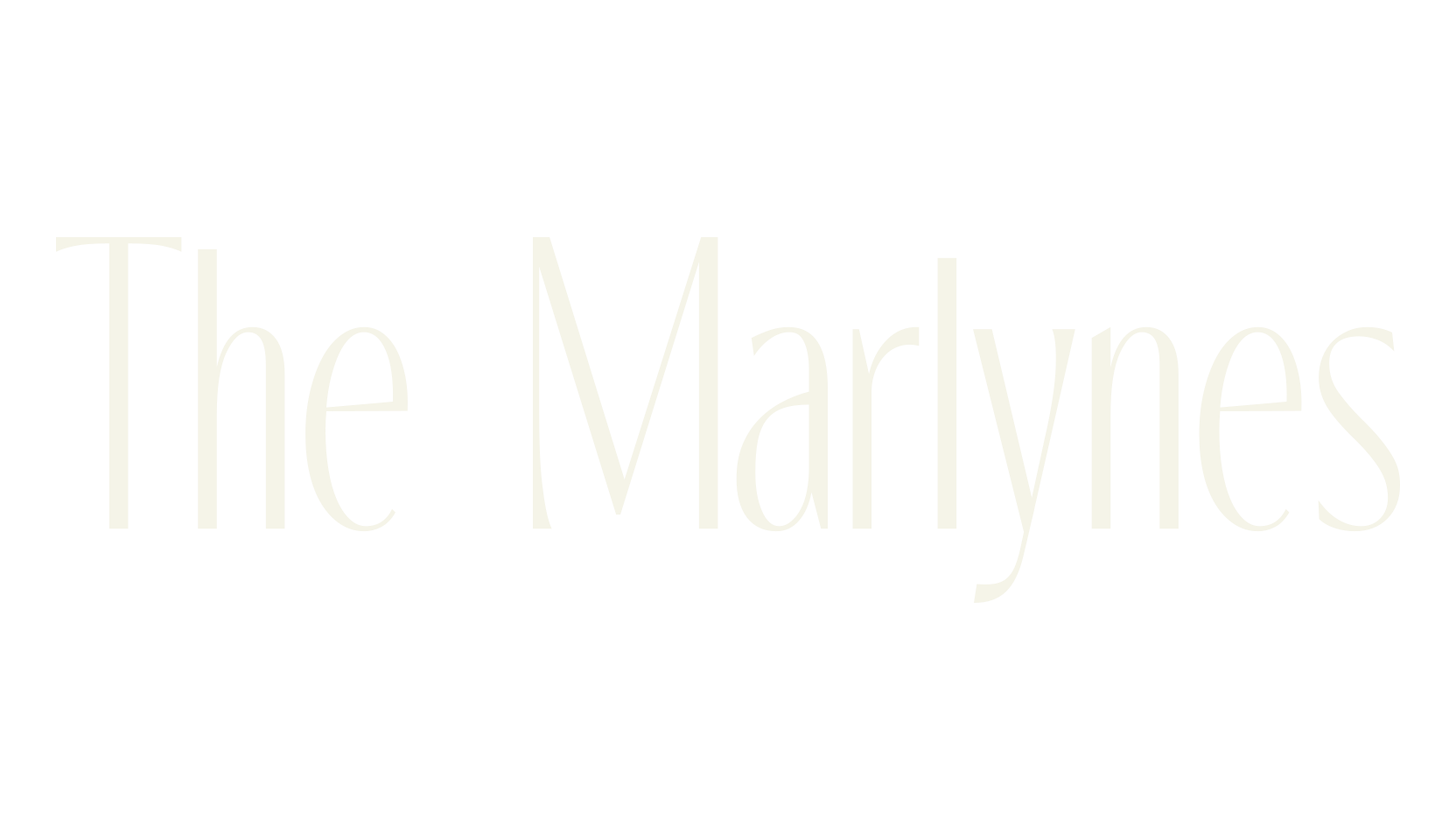 The Marlynes, serif font preview