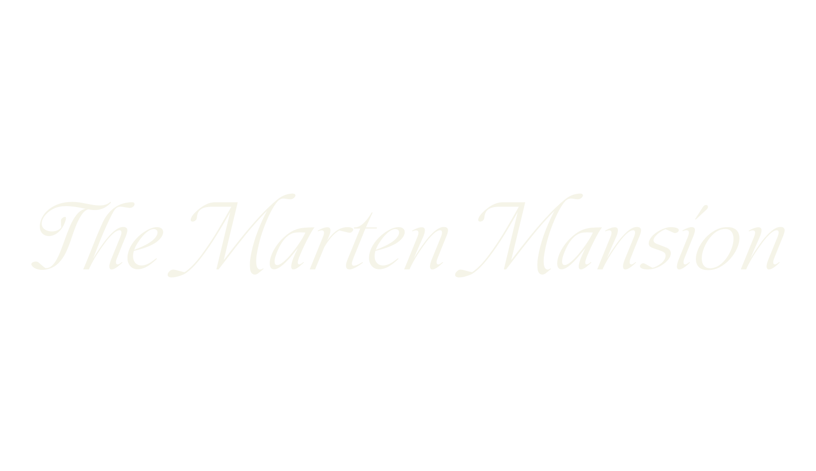 The Marten Mansion, cursive font preview