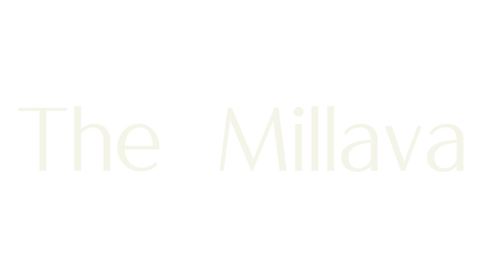 The Millava, sans font preview