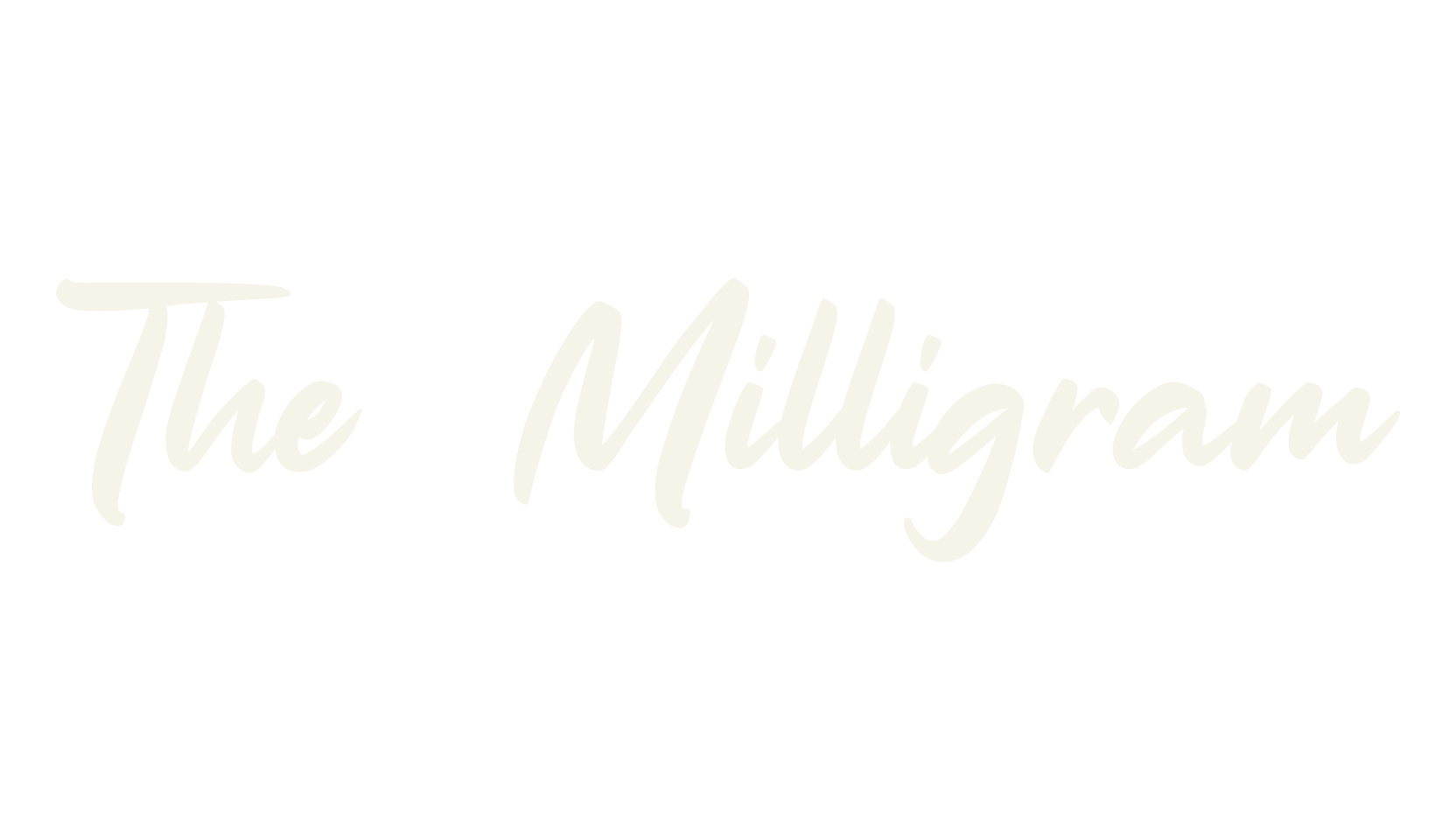 The Milligram, bold font preview