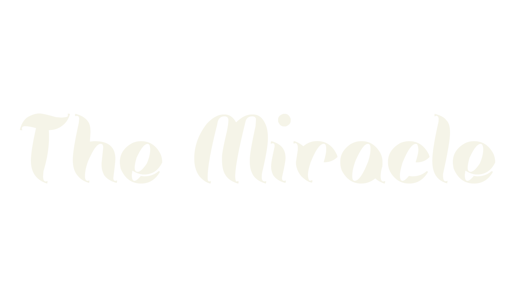 The Miracle, fashion script font preview
