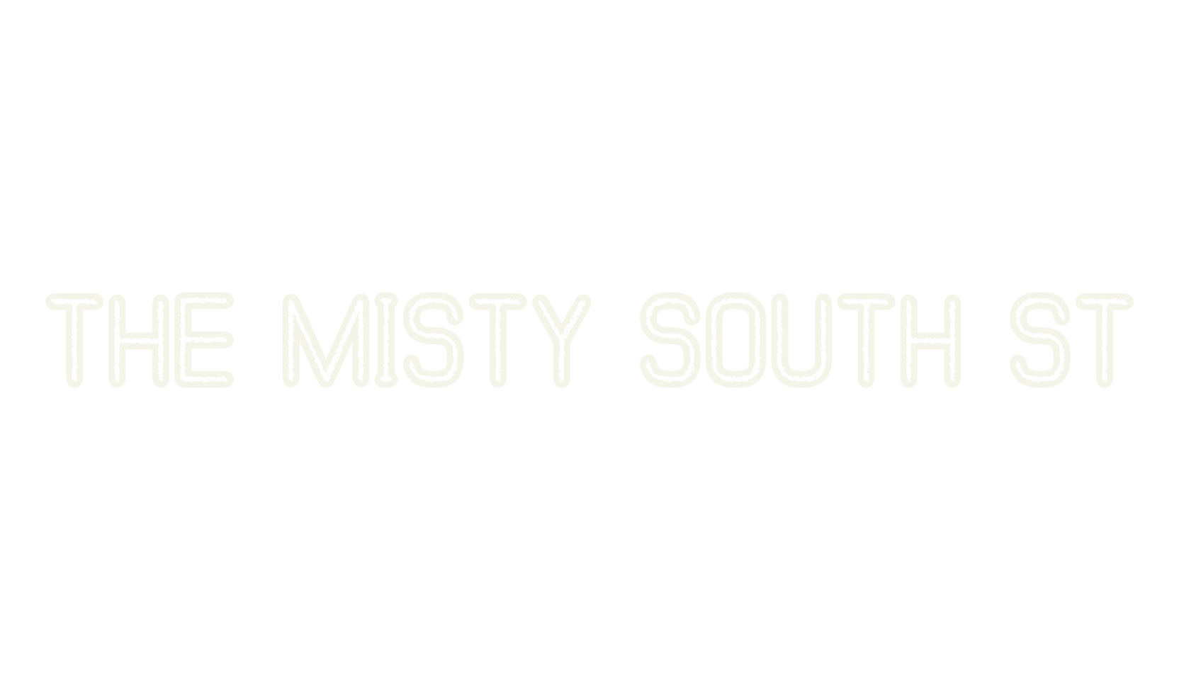 The Misty South St, display font preview