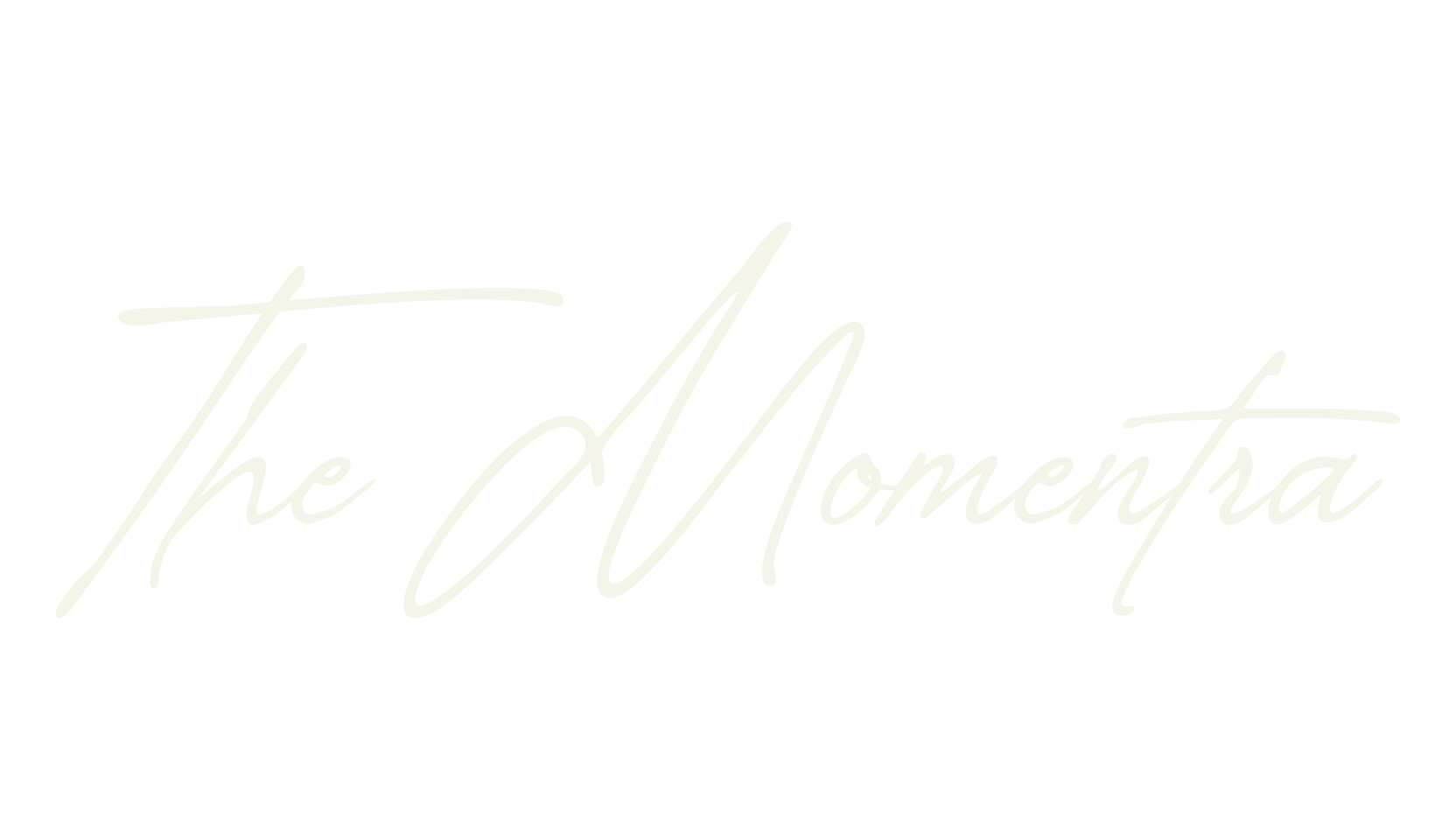 The Momentra, calligraphy font preview