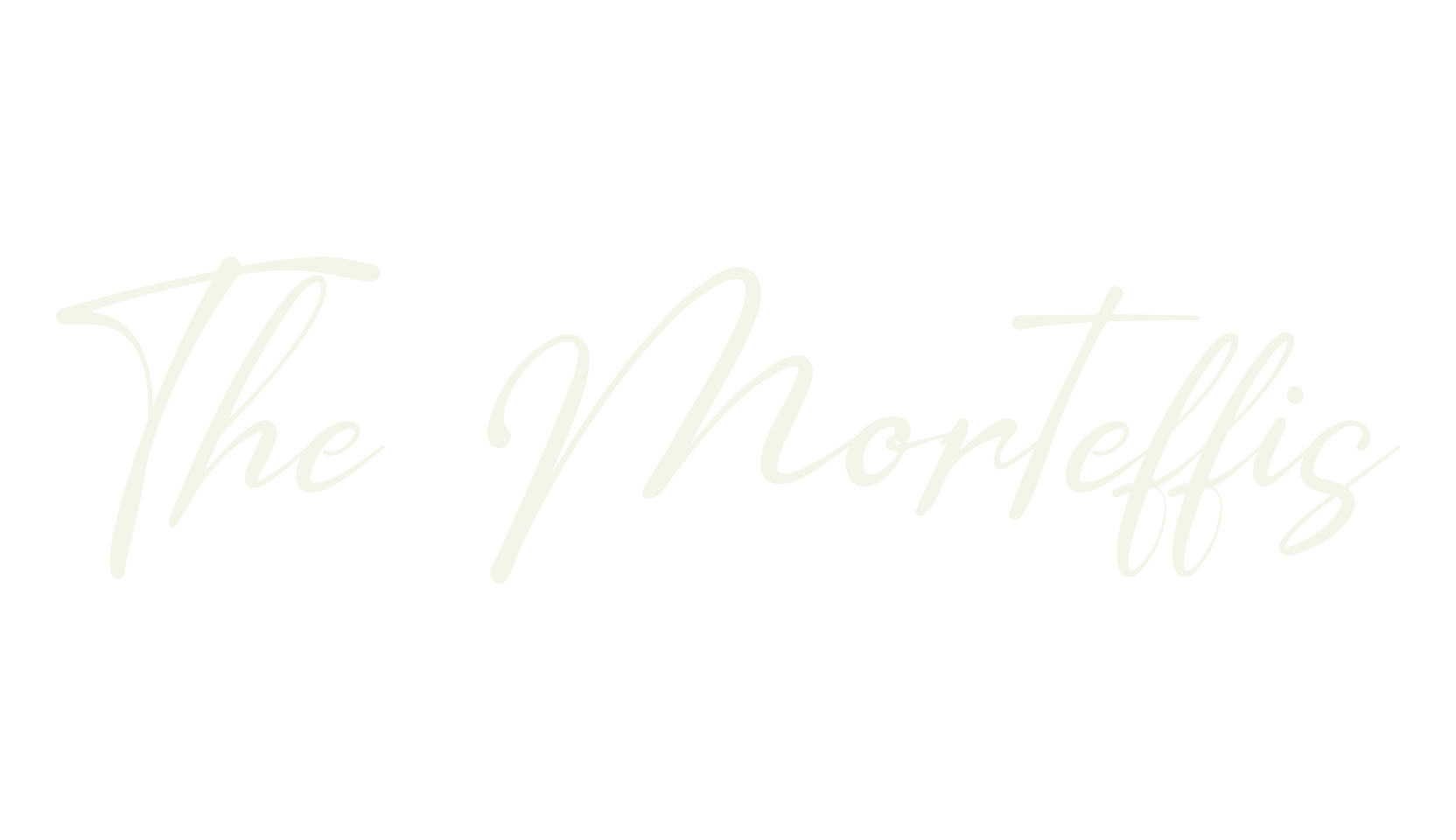 The Morteffis, calligraphy font preview
