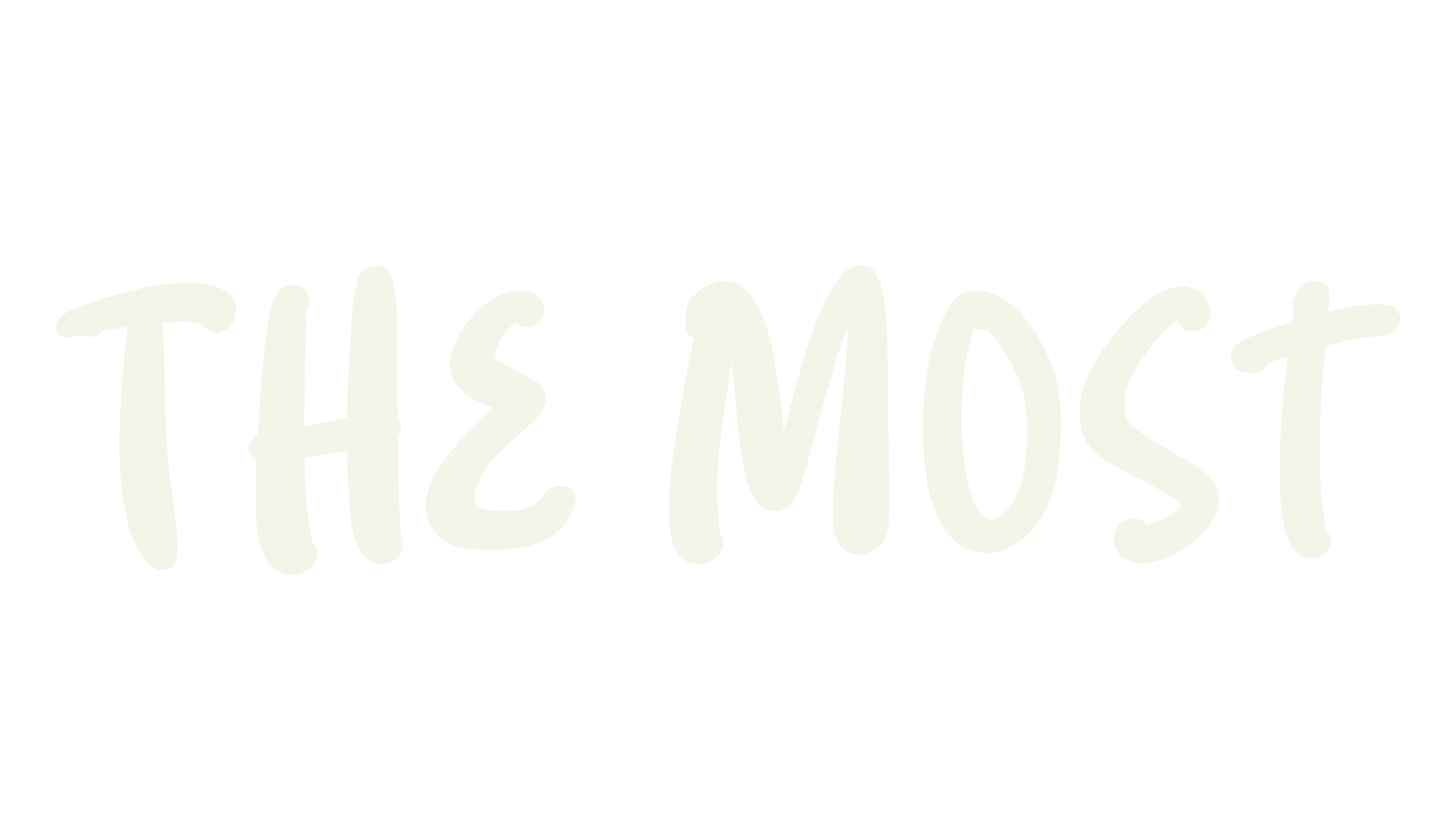 The Most, handwriting font preview