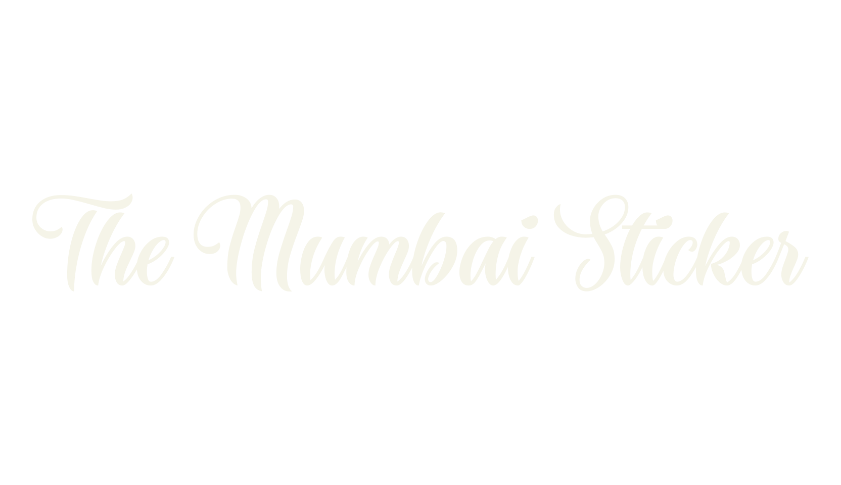 The Mumbai Sticker, sticker font preview