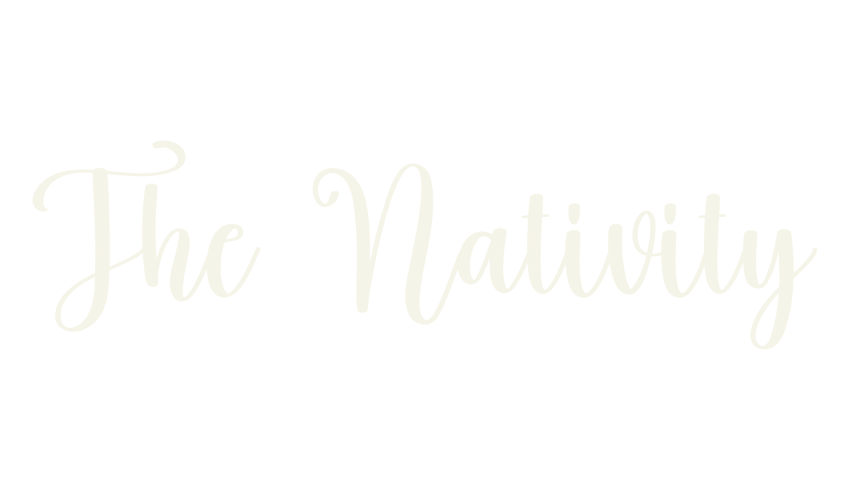 The Nativity, birthday font preview