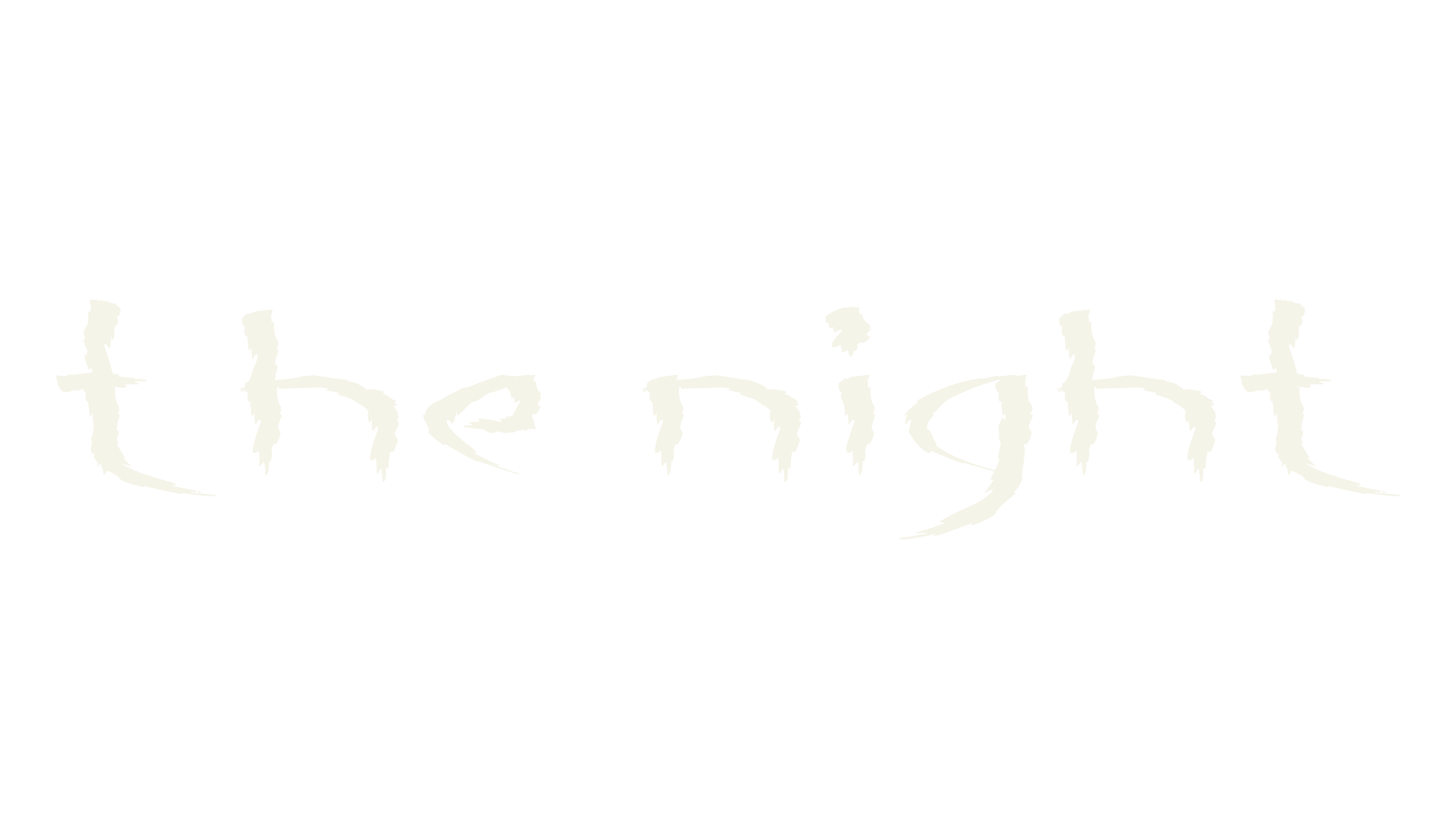 the night, fashion script font preview