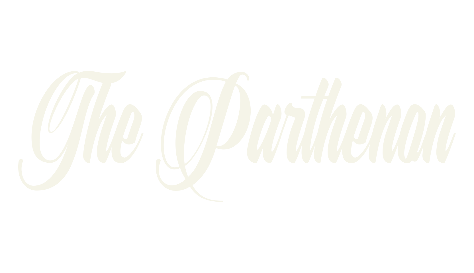 The Parthenon, calligraphy font preview
